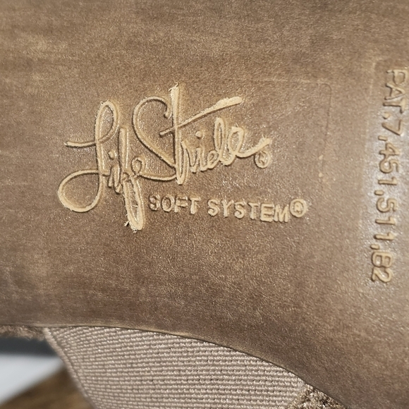LifeStride soft system brown open toe flex sole sandal size 8.5M - Picture 9 of 9